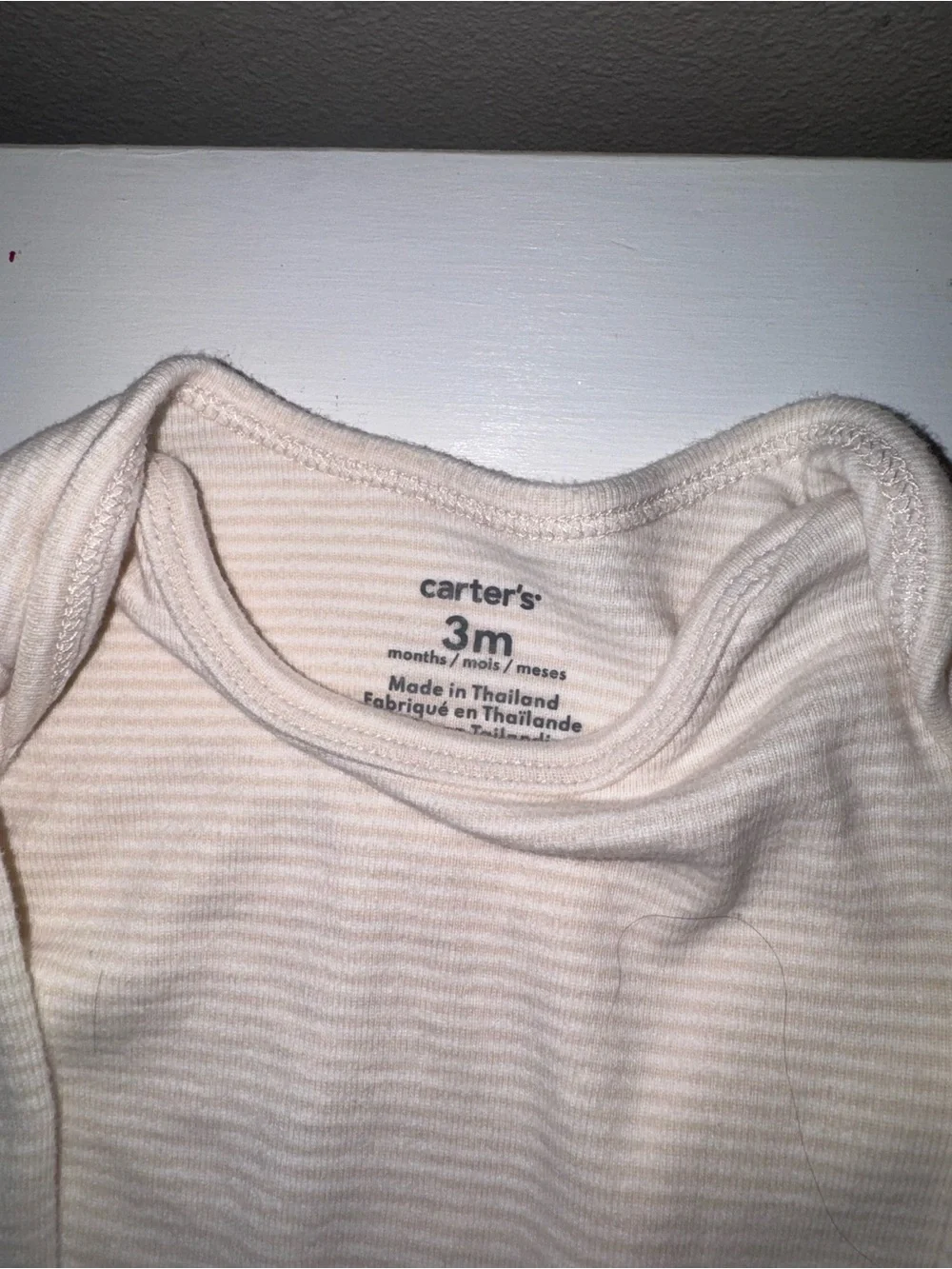 Unbranded Cream & White Baby Gown Set - Soft Sleepwear